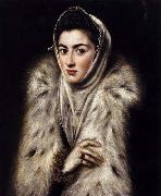 A Lady in a Fur Wrap GRECO, El